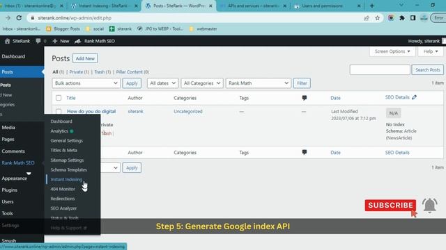 How do I use instant indexing plugin in WordPress? | Google Indexing API смотреть онлайн