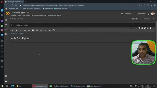 Curso Python - aula 01 - Apresentação Google Colab смотреть онлайн
