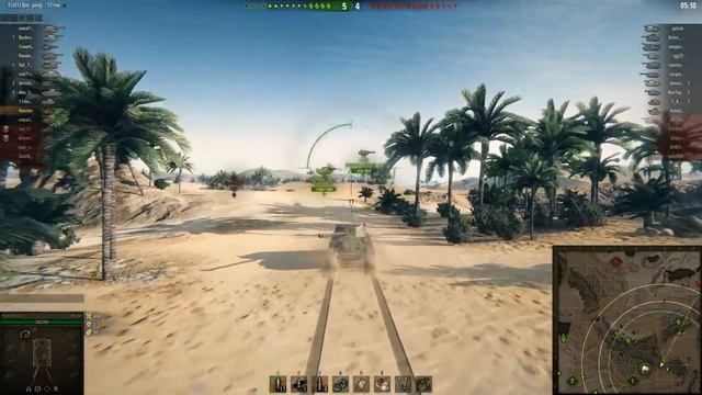 Обзор танка Archer ( Английского ПТ-САУ V уровня), карта Песчаная река World Of Tanks (WOT) смотреть онлайн