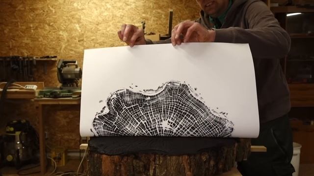 How to make a tree ring print in under 2 minutes смотреть онлайн