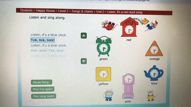 Happy House 2 - UNIT 2 - The clock song смотреть онлайн