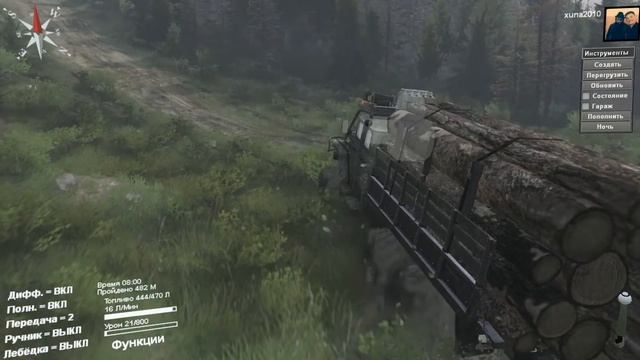 SpinTires обзор мода (Урал 4320 ) смотреть онлайн