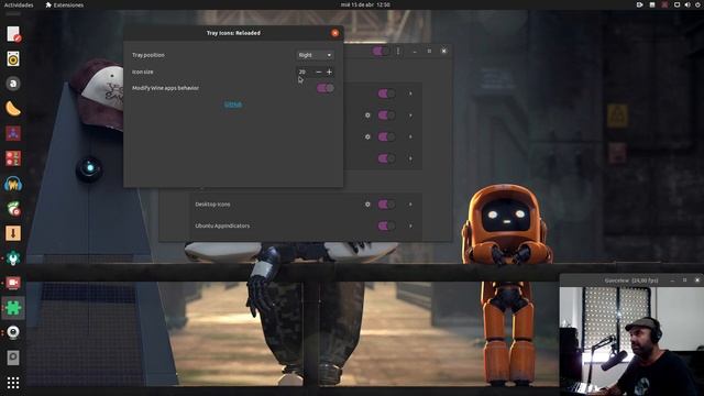 Tray Icons: Reloaded (iconos en el área de notificación de Gnome 3.36 (Ubuntu 20.04 Focal Fossa) смотреть онлайн