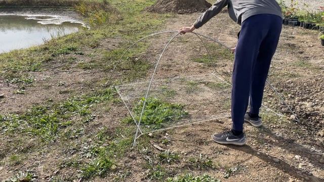 Рыбалка на паук подъёмник, ещё один вид рыбы запустил в свой пруд смотреть онлайн