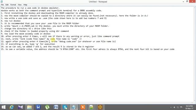 Running asm file in dosbox смотреть онлайн