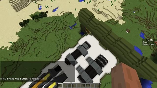 Винтовка M4A1 в Minecraft. смотреть онлайн