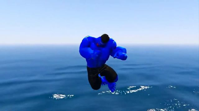 GTA V регдол/неваляшки Халк против Человека-паука (ГТА 5 супергеройское сражение смешные моменты) смотреть онлайн