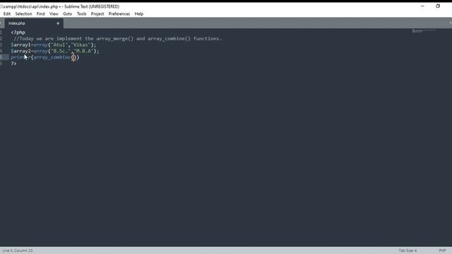Array_Merge Vs Array Combine Php Array Functions смотреть онлайн