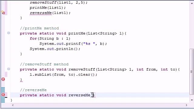 LinkedList Program in JAVA смотреть онлайн