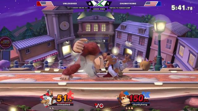 S@X 372 Online Losers Semis - ChunkyKong (DK) Vs. Unleashed (Banjo, Inkling) Smash Ultimate - SSBU смотреть онлайн