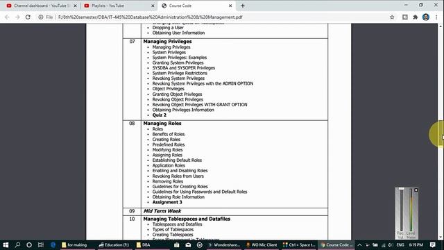 database administration | urdu | hindi | outline | DBA | database administrator course | lecture |p смотреть онлайн