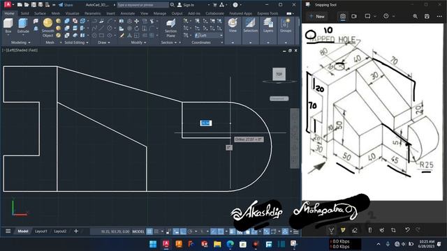 Ex 21 || autocad 3D || chapter 4 смотреть онлайн