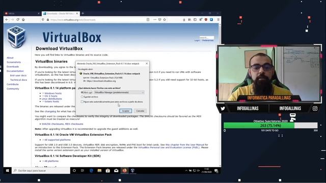 VirtualBOX Extension Pack - Instalacion смотреть онлайн