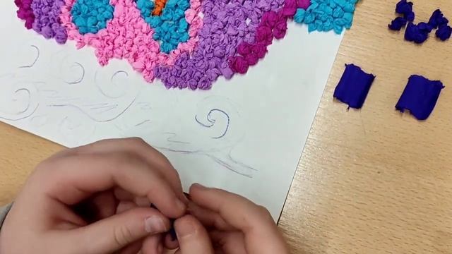 Мозаика из гофрированной бумаги. готовимся к новой выставке. смотреть онлайн