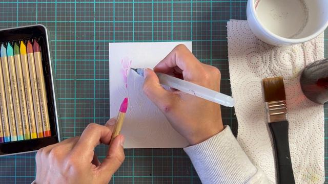 #CARDHOPPINJAN2023 Colouring with Distress Water Color Pencils смотреть онлайн