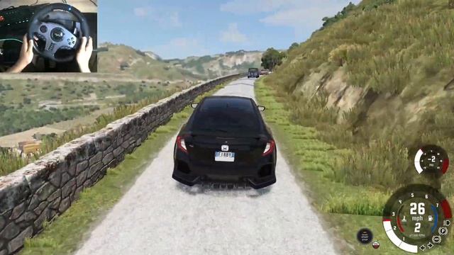 Realistic Car Driving|HONDA CIVIC X|BeamNg.Drive|Pxn v9 смотреть онлайн