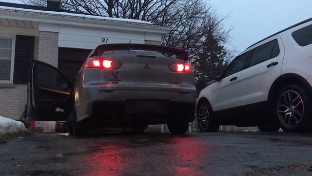 2013 Mitsubishi Lancer straight pipe exhaust cold start смотреть онлайн