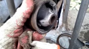 замена сайлентблока переднего рычага задний corolla E120 ч.2