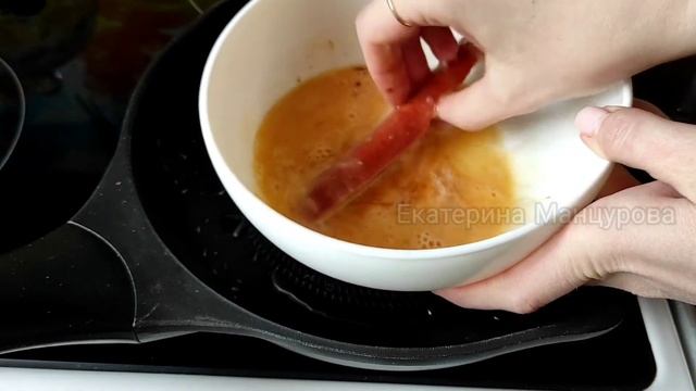 Так сосиски вы еще не готовили. Сосиски в кляре на сковороде смотреть онлайн