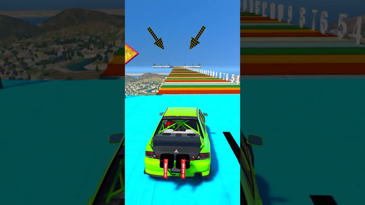 КАК ДАЛЕКО ПО ДЫРЯВЫМ БЛОКАМ ПРОЕДЕТ ЧИТ ТАЧКА? СМОТРИ НЕ УПАДИ В ГТА 5! #shorts смотреть онлайн