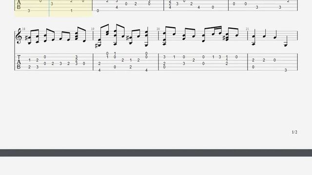 Air on a G String (SCORES) - J. S. BACH - GUITAR TABS смотреть онлайн