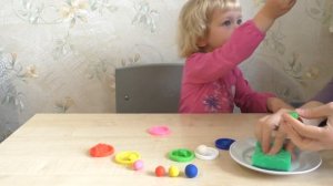 Пирамида. Лепим с малышом из пластилина. Лепка из соленого теста для детей 2, 3, 4 лет.