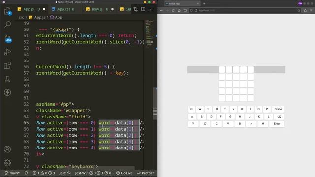 Wordle Klon in React.js Tutorial смотреть онлайн