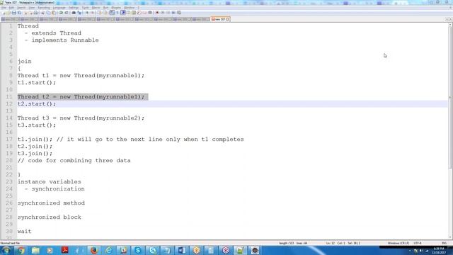 Java for mainframe batch 23 rd and 24th session Thread Part2 and FileHandling смотреть онлайн
