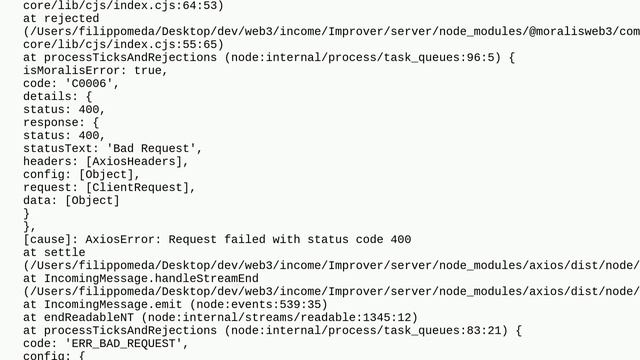 Ethereum: Moralis.Auth.verify 400 bad request error смотреть онлайн