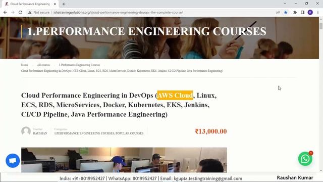 Cloud Performance Engineering in DevOps Demo. Pls call or WhatsApp us on +91 8019952427 to enroll смотреть онлайн