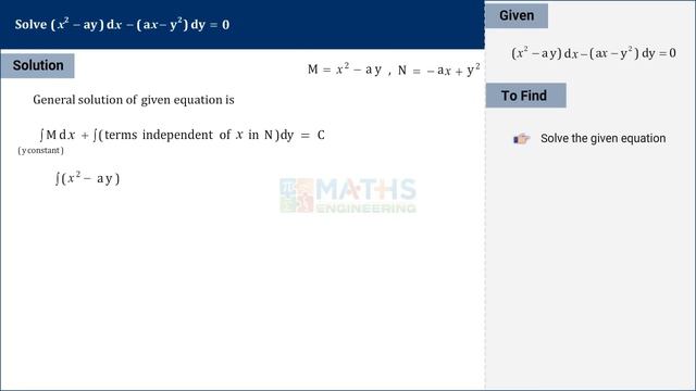 Exact Differential Equation - First Order ODEs | Maths Engineering | Online Course смотреть онлайн