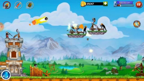 Делаем обзор на игру The catapult 2