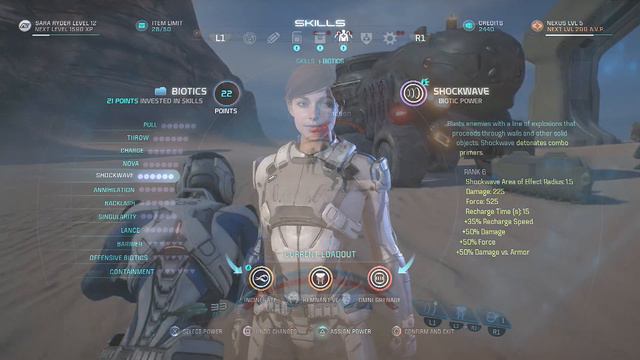 Mass Effect Andromeda - All Biotic Power Skills Showcase (Maxed Out Skills)