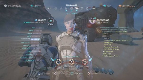 Mass Effect Andromeda - All Biotic Power Skills Showcase (Maxed Out Skills)