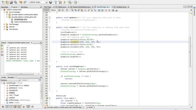Java 2D Top Down ZombieGame Tutorial - 06 Drawing Shapes [REMASTERED] смотреть онлайн