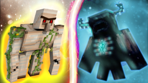 Варден против Голема Битва нового моба против железного Голема жесткий моббатл Minecraft Warden