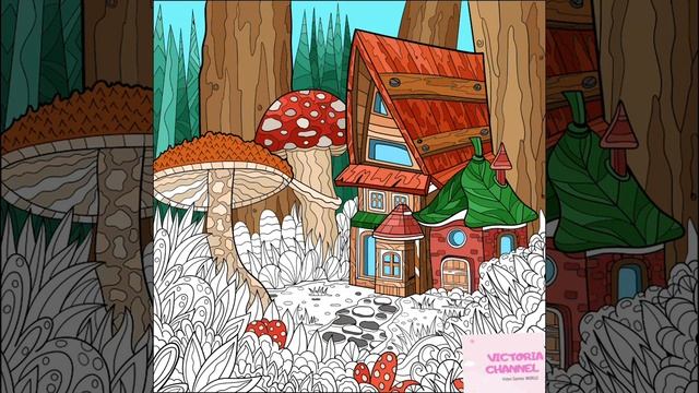 Раскраска по номерам. Антистресс. Сказка в лесу. Coloring by numbers. Antistress. смотреть онлайн