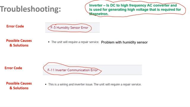 LG Smart Inverter Microwave Oven Error Codes F-1||F-5||F-11||F-13||F-14||F-15||F-16||F-17||F-19 смотреть онлайн