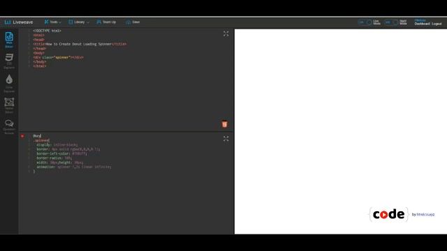 Easy CSS Loading Spinner | CSS Tricks | htmlcss.xyz смотреть онлайн