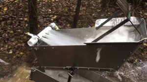 Недорогая мотопомпа, трасса 70метров для ручной подачи грунта. Мини-драга Deepsees