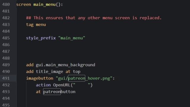 Renpy Tutorial - Adding a Patreon Button to Your Menu смотреть онлайн