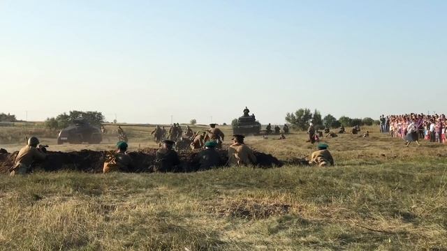 Реконструкция ВОВ. Первые дни войны. Жаркое лето 1941г. Село Каширское 2018г смотреть онлайн