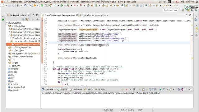 How to copy objects from one location to another in Amazon S3 | Amazon S3 | Part -1 | Java смотреть онлайн