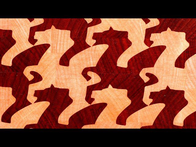 A tessellated Pegasus end grain cutting board смотреть онлайн