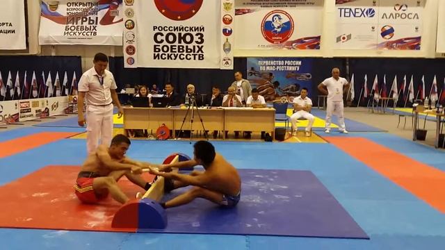 Схвитаридзе Тамерлан (КБР) vs Гоголев Анатолий (Московс.обл) за 3 место по мас-рестлингу смотреть онлайн