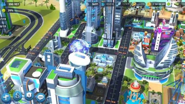 Expensive Omega City in SIMCITY BUILDIT