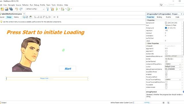 how to make splash screen with button in java| Progressbar with button in java |netbeans Gui design смотреть онлайн