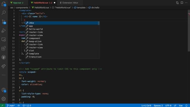 VS Code tips — The Vetur extension for working with Vue.js смотреть онлайн