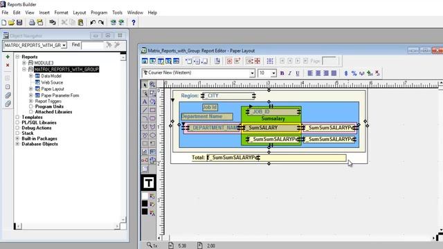 Oracle Reports 10g: Matrix Reports | Matrix Reports with Summary | Matrix Report with Group смотреть онлайн