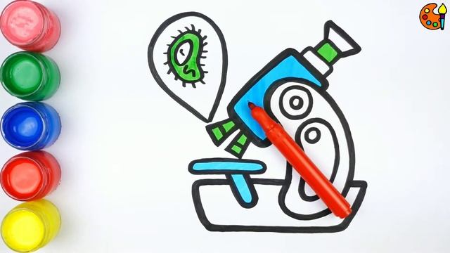 Çocuklar İçin Harika Mikroskop Çizimi | Çocuk Şarkıları ile Kolay Çizimler смотреть онлайн